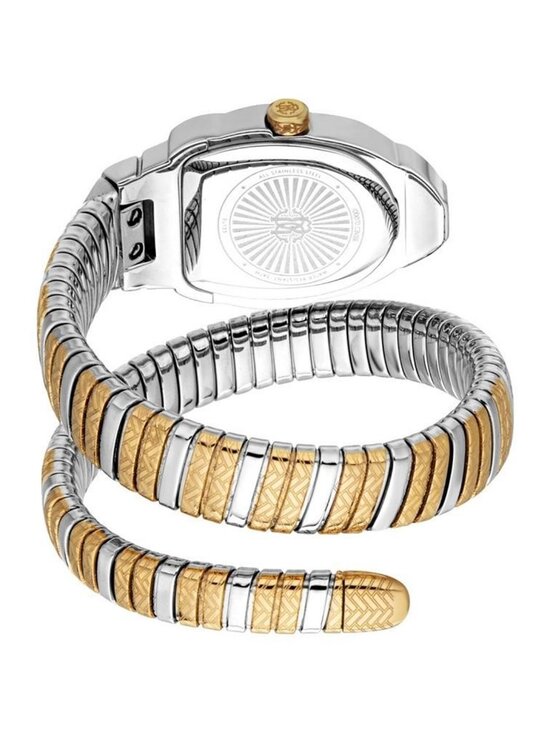 NWT Roberto Cavalli Aurora Silver-tone Dial Ladies Watch